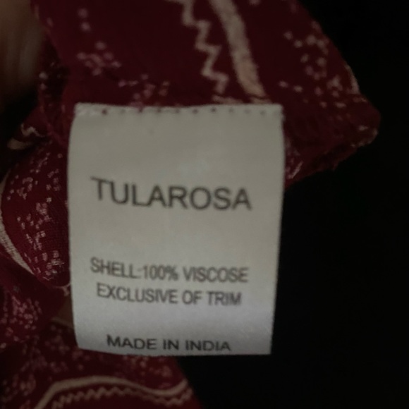 TulaRosa dress sz sm- maroon/burgandy w/flowers purchased at Revolve Clothing - Picture 3 of 6
